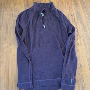 Smartwool merino wool half zip base layer